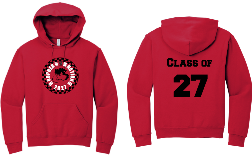 GB Class of 27 - 27 - Hoodie (Grey, Black or Red) – Crab & Anchor