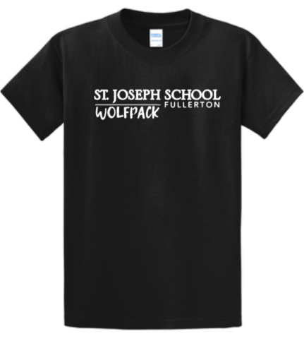 St. Joseph - Wolfpack - Short Sleeve Shirt (Maroon, White, Black or Grey)