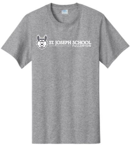 St. Joseph - Long Wolfie - Short Sleeve Shirt (Maroon, White, Black or Grey)