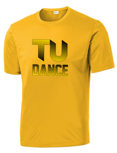TU DANCE - GRADIENT - Gold SS Performance Shirt