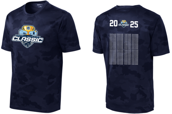 Pasadena Classic - Retro - Navy CamoHex Performance Short Sleeve Shirt (with Team Names)