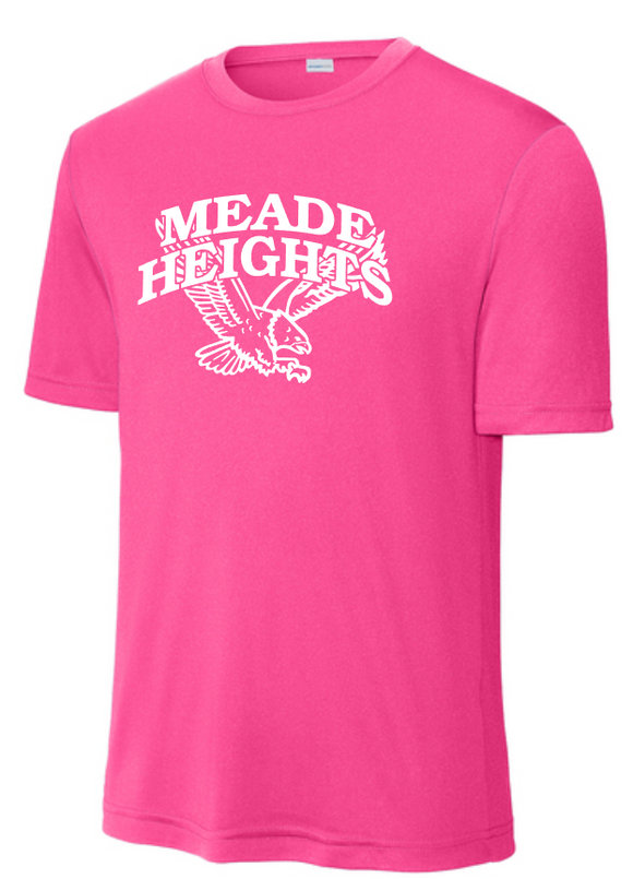 Meade Heights Elementary - Pink Performance Short Sleeve Shirt