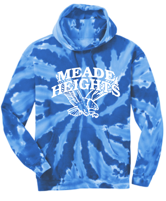 Meade Heights Elementary - Royal Blue Tie Dye Hoodie