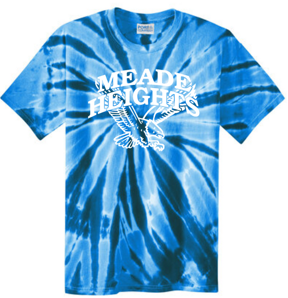 Meade Heights Elementary - Royal Blue Tie Dye Short Sleeve Shirt