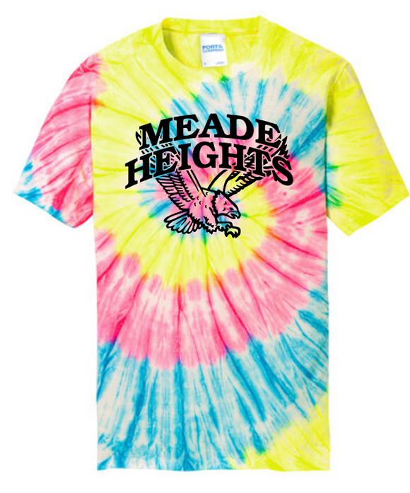 Meade Heights Elementary - Neon Tie Dye Short Sleeve Shirt