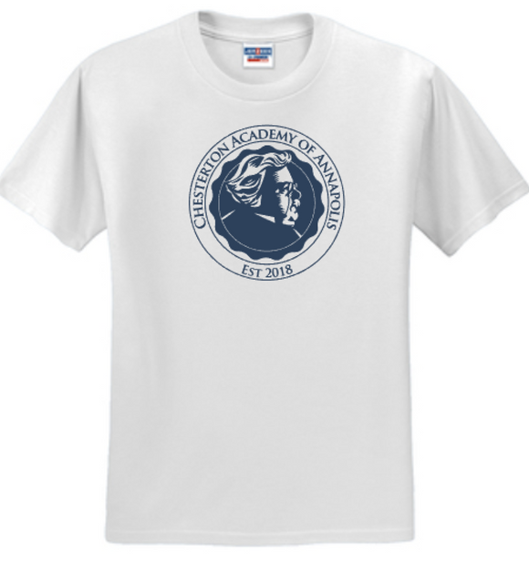 Chesterton Academy - ANNAPOLIS White Short Sleeve Shirt (Youth or Adult)