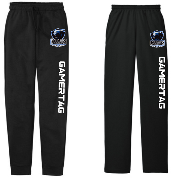 CHS ESports - Sweatpants (Joggers or Open Bottom) (Black)