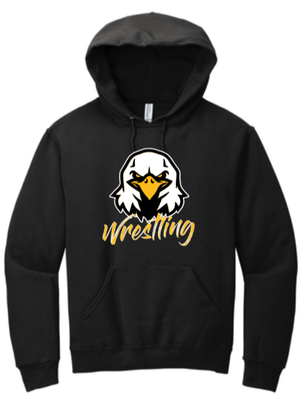 NHS Wrestling - Wrestling Eagle - Hoodie Sweatshirt (Black or Grey)