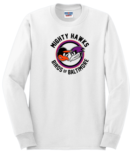 Meade Heights Elementary - BIRDS- White Long Sleeve Shirt (Youth and Adult Sizes)