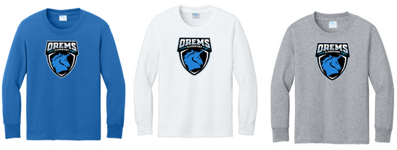 OREMS Elementary - Long Sleeve Shirt (Royal, White or Grey)