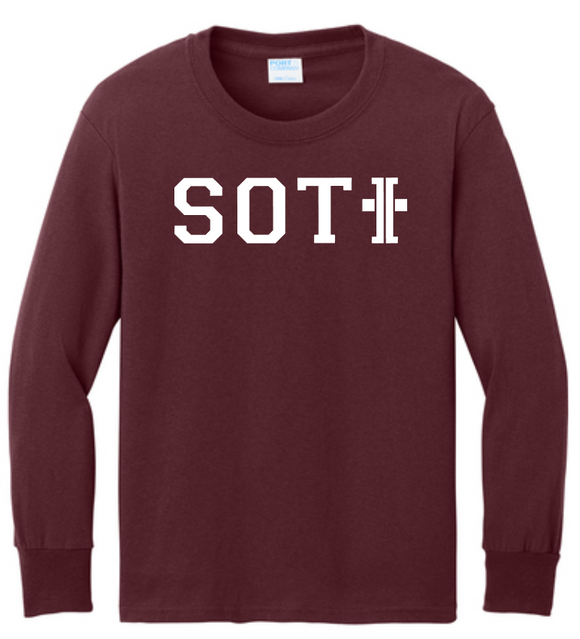 SOTI - Letters Long Sleeve Shirt (Maroon or Grey)