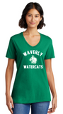 Waverly Watercats - Classic V Neck Short Sleeve (White, Green or Grey)