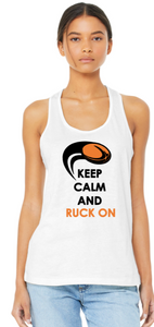 Apaches Rugby - Keep Calm and Ruck On Tank Top (Black, Grey or White)