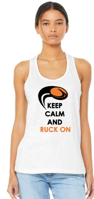 Apaches Rugby - Keep Calm and Ruck On Tank Top (Black, Grey or White)