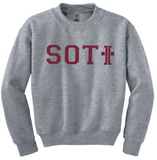 SOTI - Letters Crewneck Sweatshirt (Maroon or Grey)