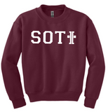 SOTI - Letters Crewneck Sweatshirt (Maroon or Grey)