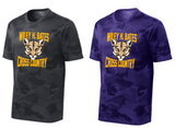 WHBMS - SPORTS - Camo Hex Short Sleeve Shirt (PICK YOUR SPORT) (Black or Purple)