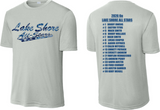 LS ALLSTARS - 6U ROSTER - Short Sleeve T Shirt - Performance (White / Silver) (Unisex or Ladies)