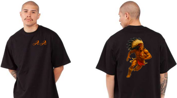 Apaches - Running Apache - Shaka Unisex Max Heavyweight T-Shirt (Black)