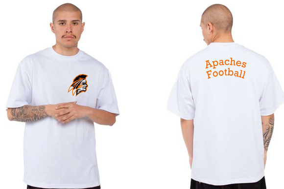 Apaches - Small Apache - Shaka Unisex Max Heavyweight T-Shirt (White)