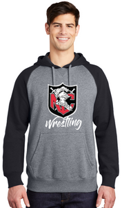 NC Wrestling - Shield - Raglan Sport Tek Hoodie