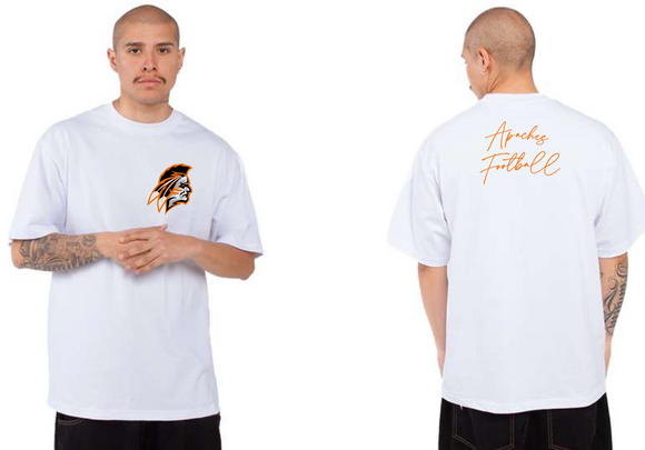 Apaches - Small Apache - Shaka Unisex Max Heavyweight T-Shirt (White)