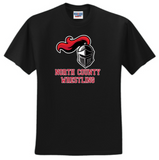 NC Wrestling - Knight - Short Sleeve Shirt (Grey or White)