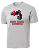 NC Wrestling - Knight - SS Performance Shirt (White or Silver)