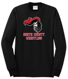 NC Wrestling - Knight - Long Sleeve Shirt (Grey or Black)