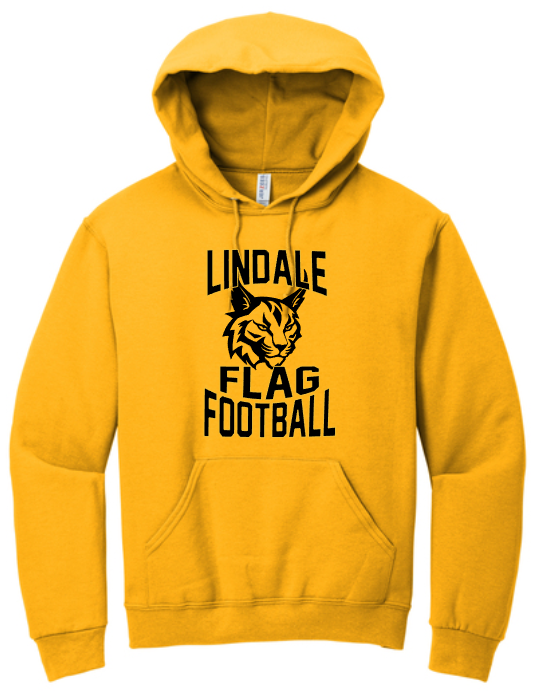 Lindale Lynx - FOOTBALL - Hoodie Sweatshirt (Gold)