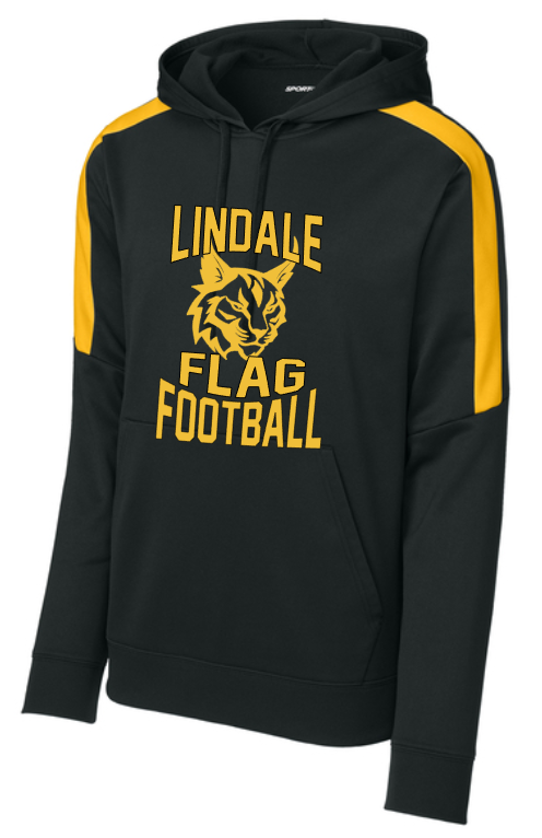 Lindale Lynx - FOOTBALL - Performance United Hoodie (Black)