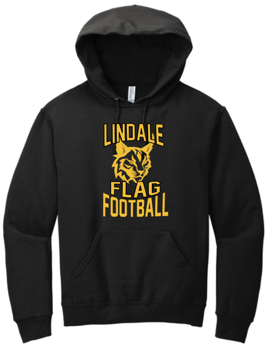 Lindale Lynx - FOOTBALL - Hoodie Sweatshirt (Black)