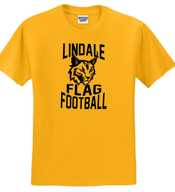 Lindale Lynx - FOOTBALL - Short Sleeve Shirt (Gold)
