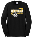 NHS Volleyball - Northeast Long Sleeve T Shirt (Grey, Black or White)