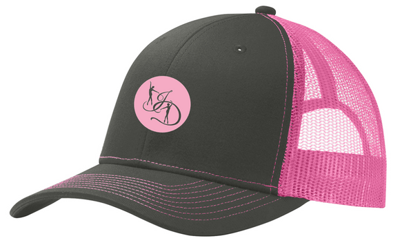 Just Dance - Grey and Pink Snapback Trucker Hat (Printed)