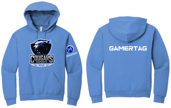 CHS ESports Hoodie Grey Black White or Blue Crab Anchor Apparel