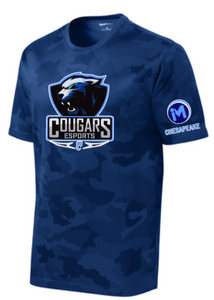 CHS ESports - Camo Hex Performance SS T-shirt (Navy Blue, Iron Grey, White or Royal Blue)