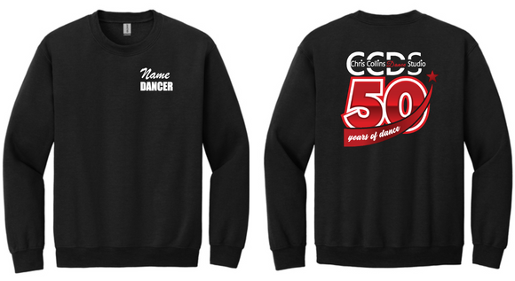 CCDS - 50 YEAR - Black Crewneck Sweatshirt