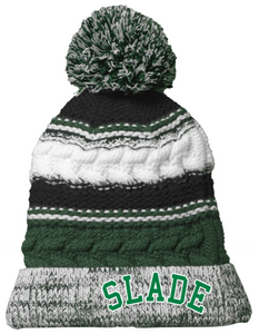 MSCS - SLADE - Embroidered Striped Knit Beanie (EMBROIDERED)