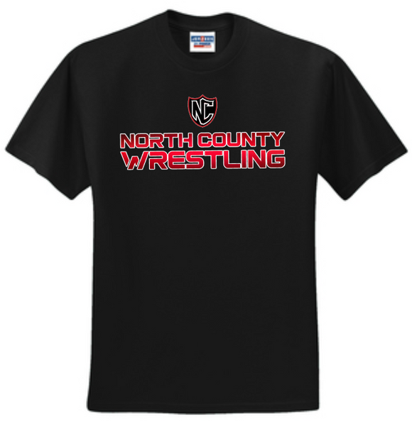 NC Wrestling - Gradient - Black Short Sleeve Shirt