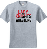 NC Wrestling - Lady Knights - Short Sleeve Shirt (Black or Grey)