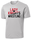 NC Wrestling - Lady Knights - Performance Short Sleeve Shirt (Silver or Black)