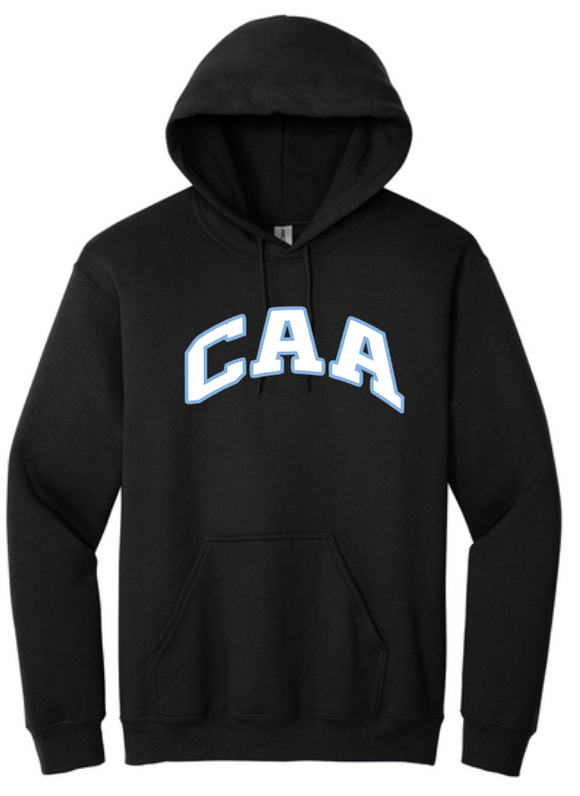 CAA - Letters Black Hoodie Sweatshirt