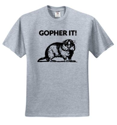 GBHS SWIM - GOPHER Short Sleeve T Shirt (Grey, White or Red)