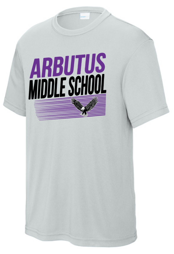 Arbutus Middle - Classic - Performance Silver Short Sleeve Shirt