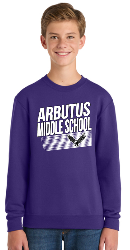 Arbutus Middle - Classic - Purple Crewneck Sweatshirt