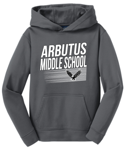 Arbutus Middle - Classic Charcoal Performance Hoodie Sweatshirt