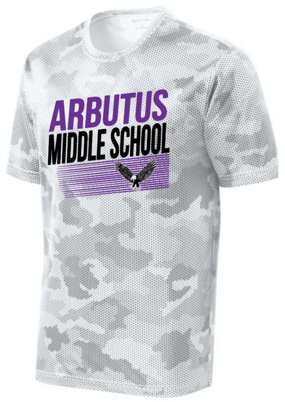 Arbutus Middle - Classic - White Camo Hex Short Sleeve Shirt