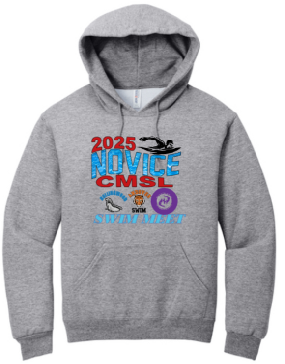 2025 Novice Meet - Grey Hoodie Sweatshirt - ONLINE ONLY