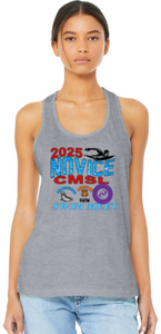 2025 Novice Meet - Grey Racer Back Tank Top